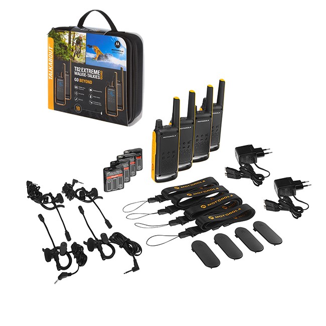 Motorola TALKABOUT T82 Extreme PMR446, Quad Pack