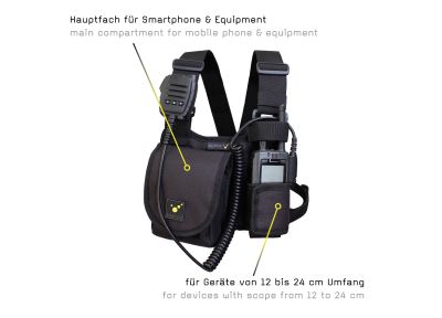 CHEST MOLLE Vesta na rádiostanicu s praktickou úložnou kapsou